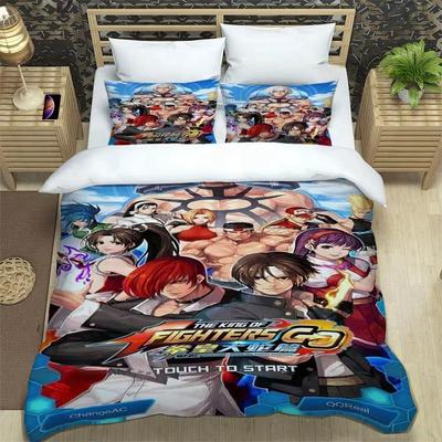 Мультяшные комплекты постельного белья KOF 3D-печать Изысканный набор постельных принадлежностей Пододеяльник Комплект одеяла Постельный комплект Роскошный подарок на день рождения