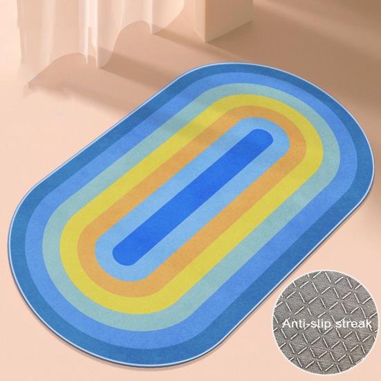 100x50 см Радужный коврик для прыжков со скакалкой, двусторонний противоскользящий силиконовый коврик, противоударный коврик для фитнеса и упражнений, домашний прикроватный ковер