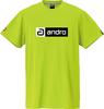 Andro Table Tennis Game Table Tennis Unisex Napa Deo Neon Yellow X Size 3XS Shirt, J.T.T.A (Japan Association) Approved, T-Shirt, CB, Black,