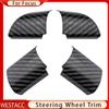 4 шт./компл., наклейка из углеродного волокна для салона автомобиля, накладка на руль для Ford Focus MK2 2005-2011, украшение