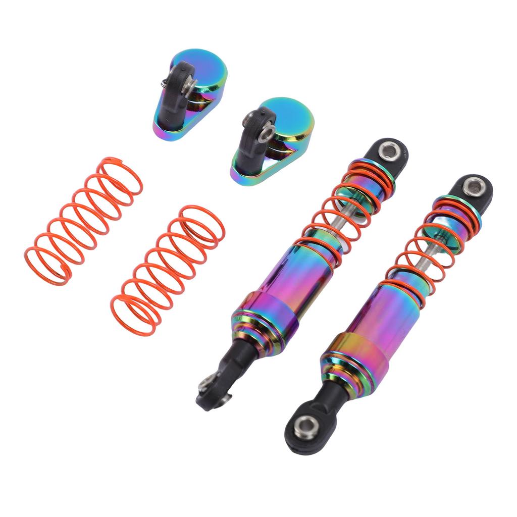 1 Pair Oil Pressure Shock Absorbers with Offset Caps Aluminum Alloy Large Bore Model Vehicle Shock Damper Kit 85mm