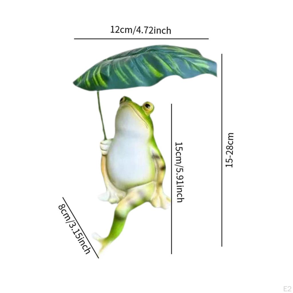 Лягушка отдыхает под листом, фигурка для украшения двора, милая тонкая работа для патио у бассейна