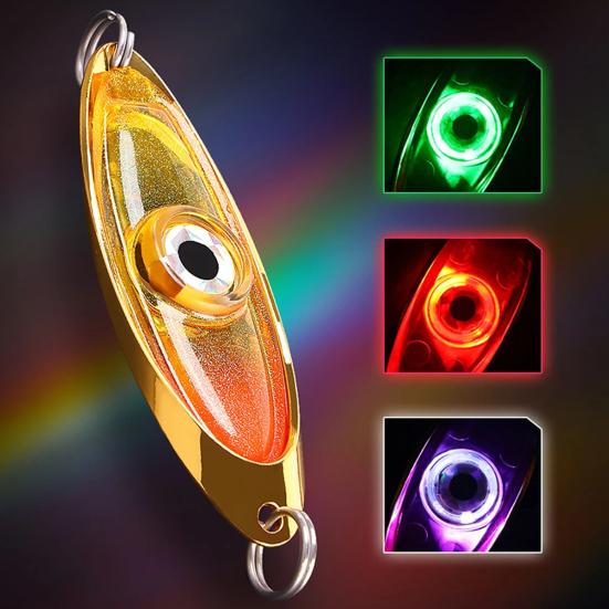 Светодиодный фонарь «рыбий глаз» водонепроницаемый 3 цвета освещения приманивающий погружной для глубоководной рыбалки подводный в форме глаза для привлечения рыбы и сбора в одном месте рыбалка