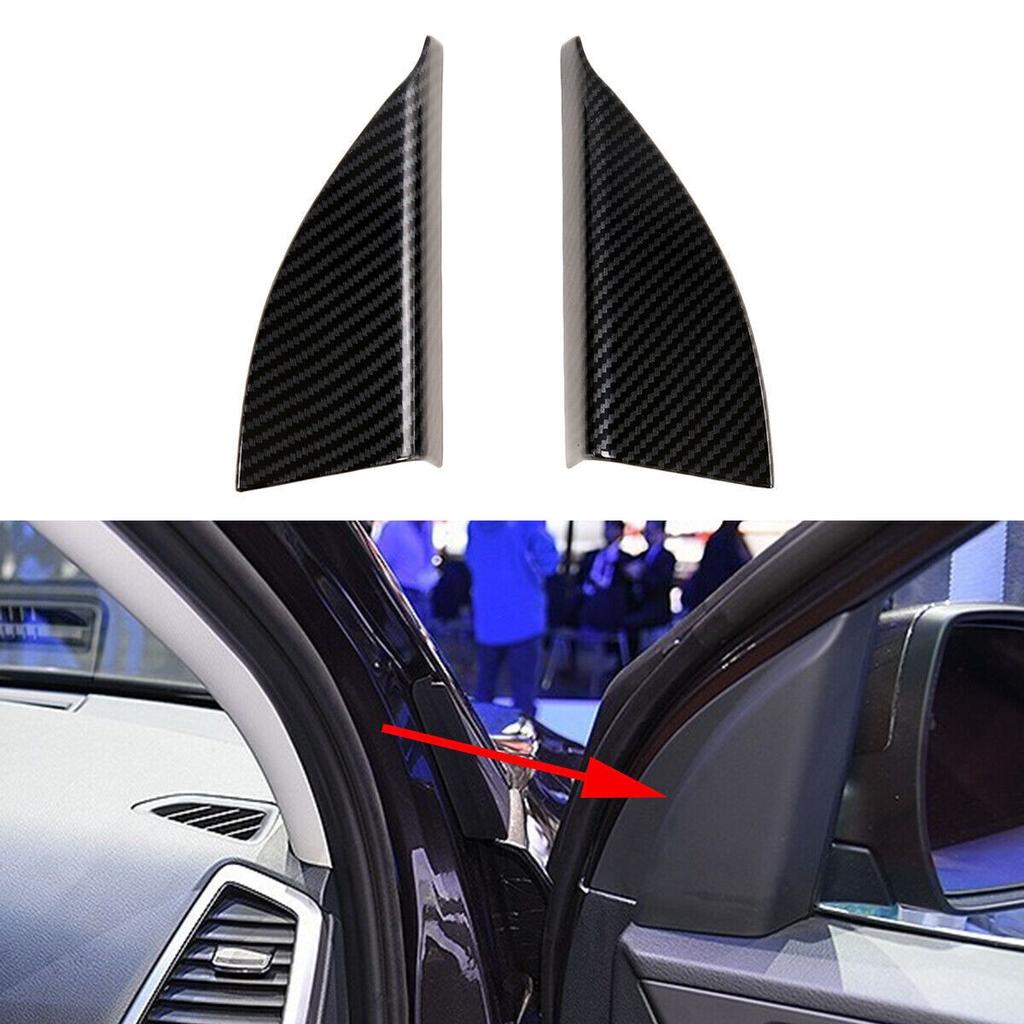 Car A Pillar Cover Trim For Hyundai Tucson 2019-2021 Carbon Fiber Accessories