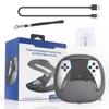 Rechargeable Case for PS5/PS5 Edge Dual Sense Controller Hard Shell Protective Cover Storage Case Carrying Bag with Charging Cable Lanyard
