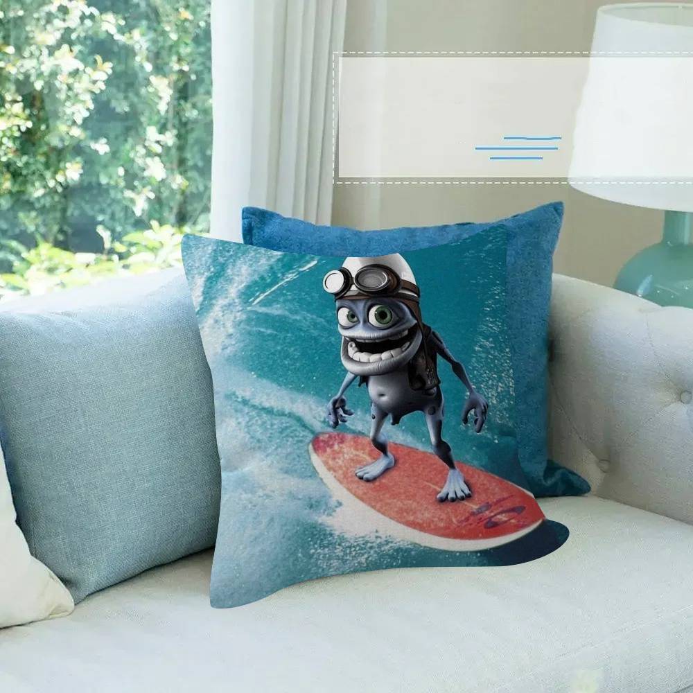 C-Crazy Frog DJ Ding D-Ding cushion  Pillow Gift Home Office Decoration Bedroom Sofa Car Cushion Cover case 45x45