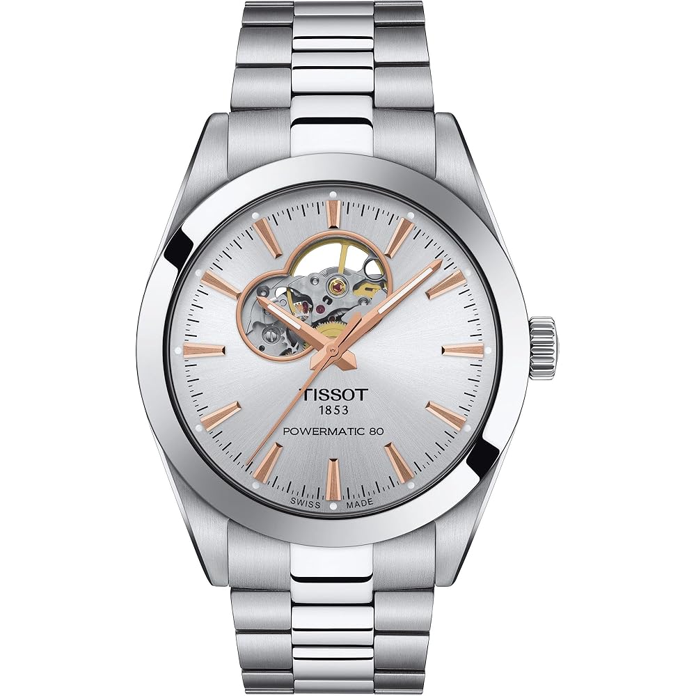 Мужские часы Tissot Gentleman с браслетом T1274071103101, серебристый циферблат, нержавеющая сталь