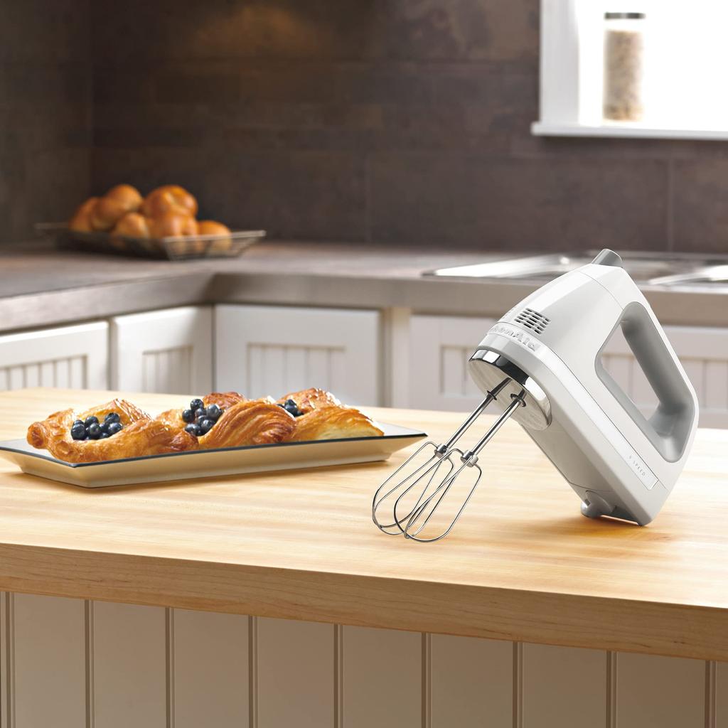 Обычный импортный ручной миксер Kitchen Aid KHM928WH [отечественный продукт] 9-скоростной