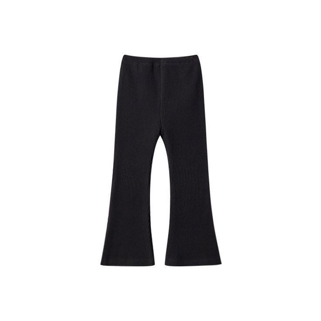 Леггинсы-клеш для девочек, хлопковые брюки-клеш для девочек, брюки-клеш с высокой талией, облегающие леггинсы для йоги для детей