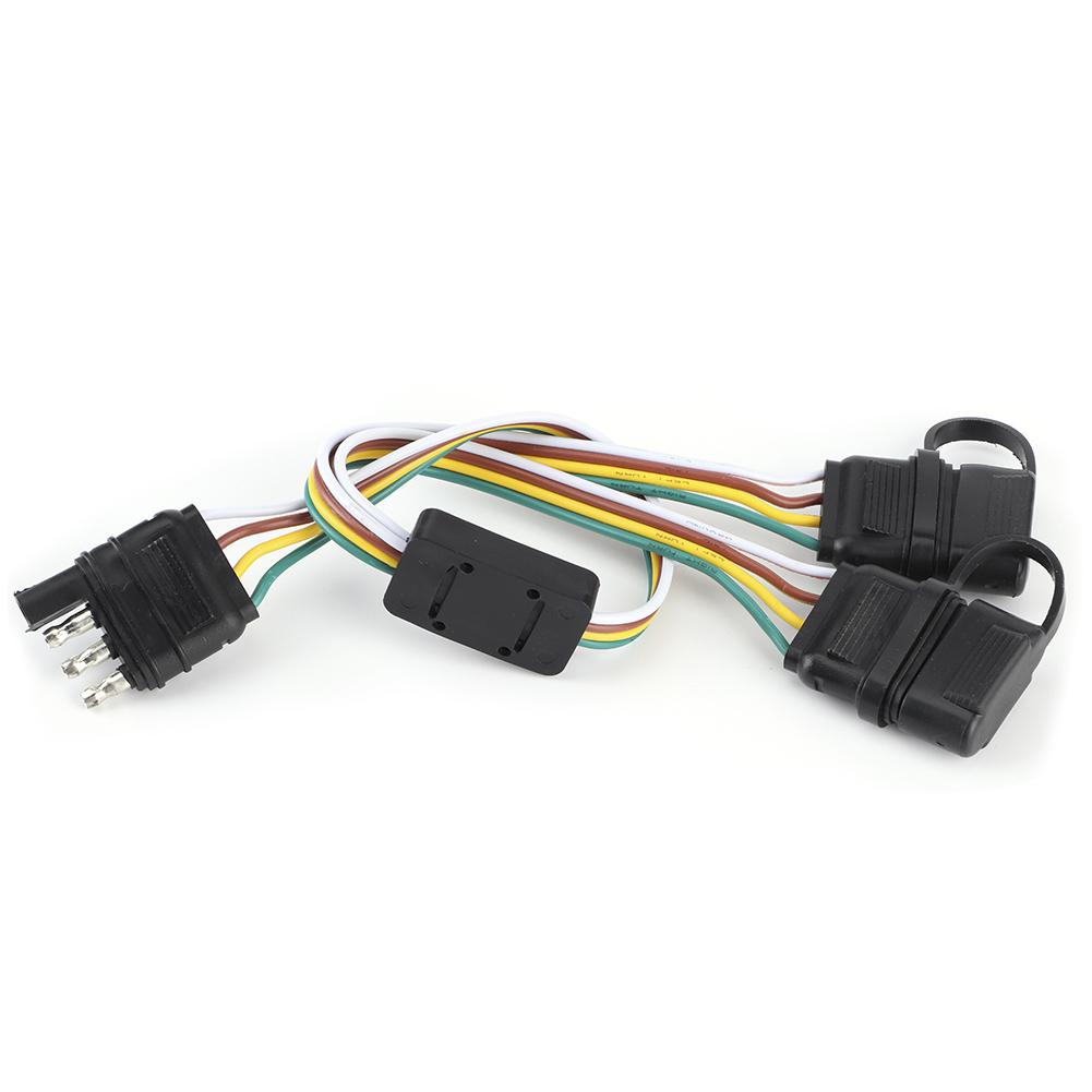 4-контактный разъем для прицепа, два разъема для адаптера, разъем для провода американского типа, аксессуар для прицепов для автофургонов