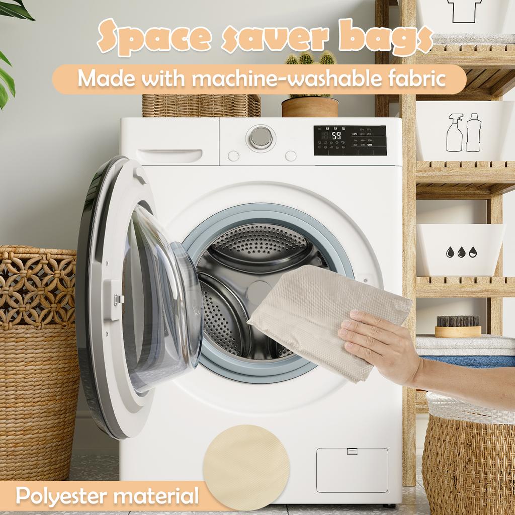 2 шт. Органайзер-куб большой вместимости с компрессией, пыленепроницаемая складная сумка для хранения с прозрачным окошком, бытовое хранение постельных принадлежностей