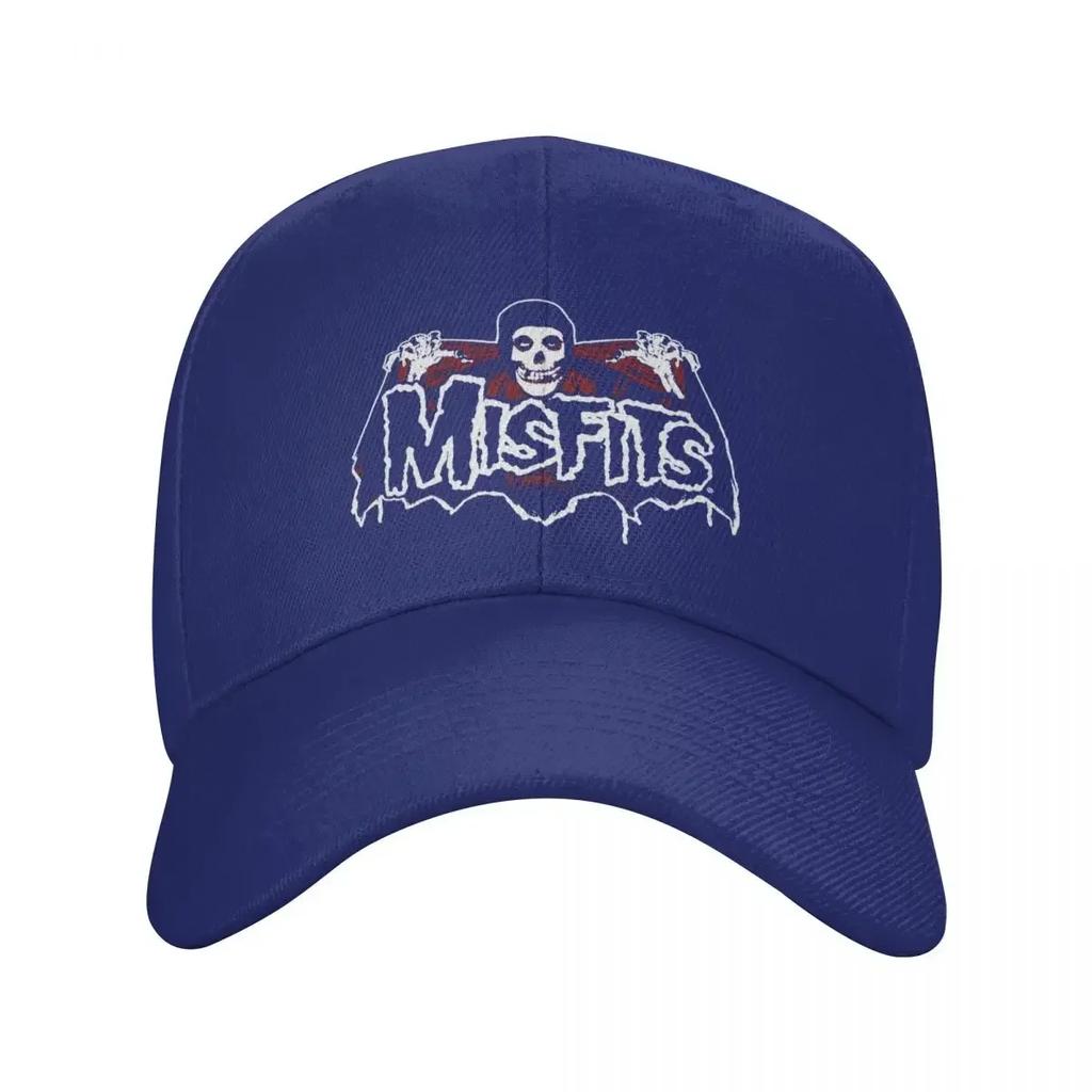 Punk Unisex Horror Punk Rock Misfits Skull Baseball Cap Adult Adjustable Dad Hat for Unisex Women Sports