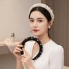 Elastic Plastic Base Full Pearls Hair Hoop Luxury Style Baroque Headdress  Office Ladies