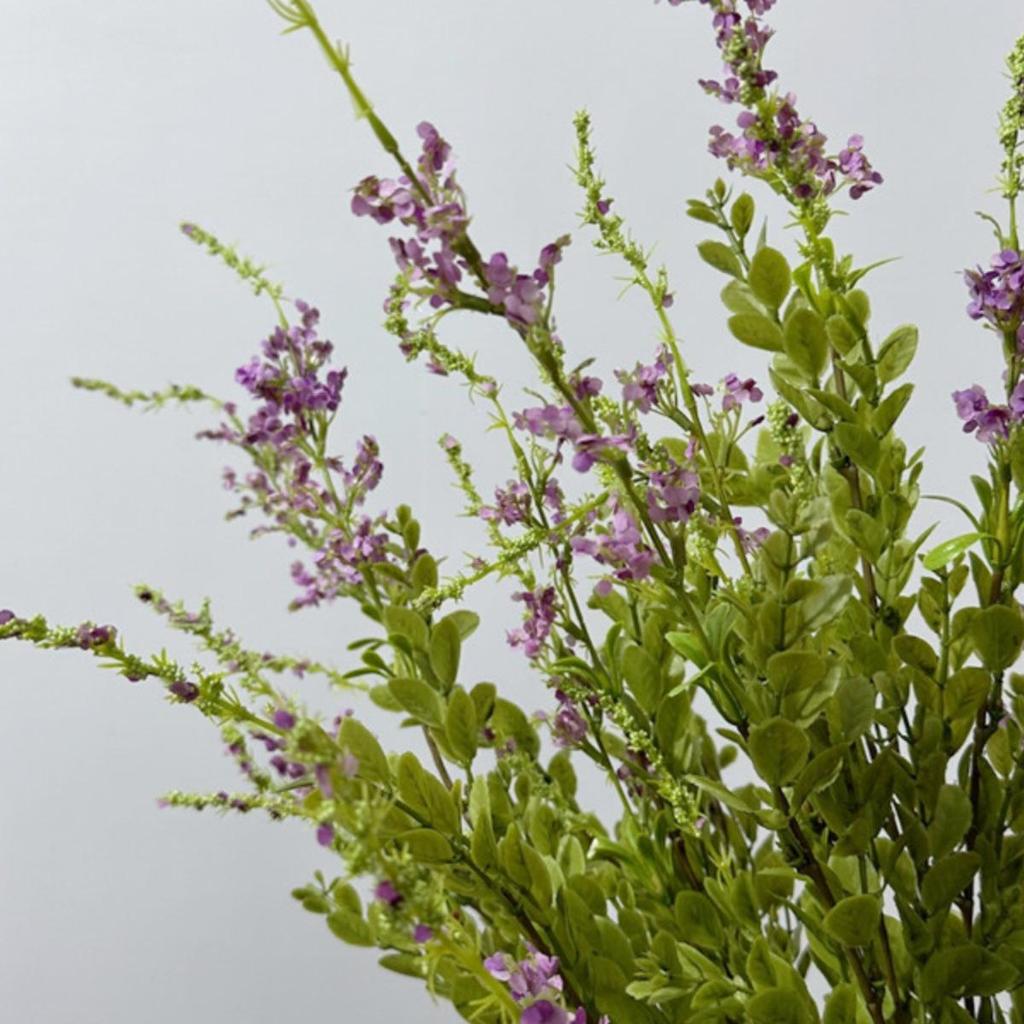 Искусственный синий тысячелистник в стиле Мори - Одиночный стебель, Цветочная композиция для декора ресторана в помещении