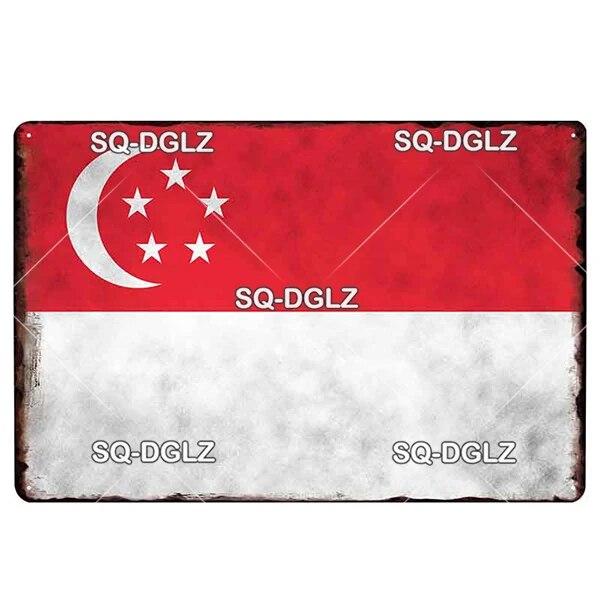 [SQ-DGLZ] Italy Flag Metal Sign Vintage Plaque Tin Sign Wall Decor For Bar Pub Metal Crafts Retro Travel Poster