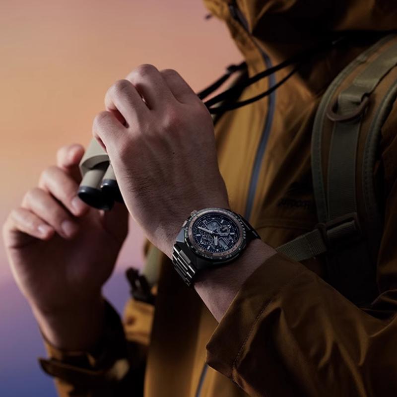 Citizen PROMASTER 200м Водонепроницаемые Радиоуправляемые Кварцевые Часы с Браслетом из Нержавеющей Стали JY8146-54E