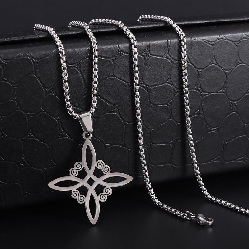 Ожерелье-кулон из нержавеющей стали с кельтским узлом и ирландским крестом для мужчин и женщин, модные ювелирные изделия