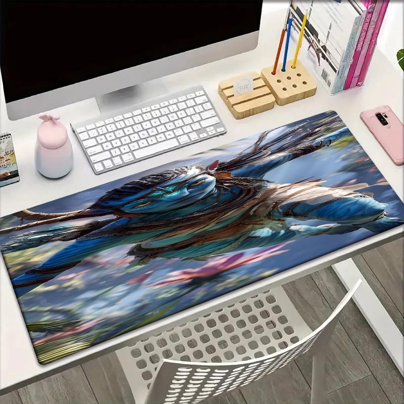 Коврик для мыши в стиле Аватар, Нескользящая резиновая основа, Многофункциональный декор для офиса и дома, Идеально подходит для персонализации рабочего места.