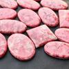 Натуральный норвежский розовый кабошон из тулита, партия драгоценных камней, драгоценный камень для изготовления ювелирных изделий, партия дизайнерских кабошонов.