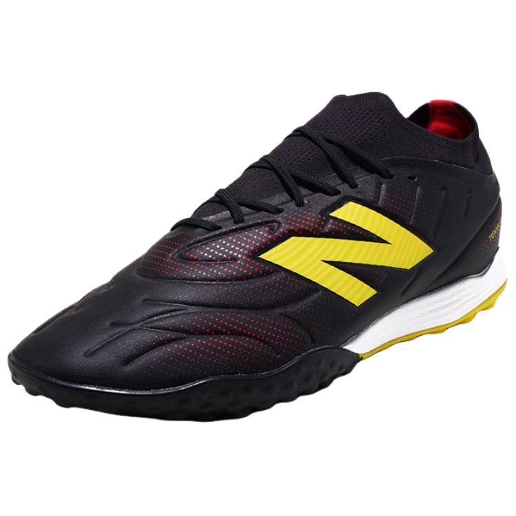 New Balance Tekela V5 Удобные Прочные Футбольные Бутсы TF Мужские кроссовки Черный Желтый UT3TL512