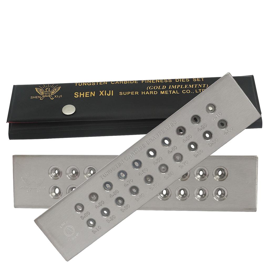 Детали инструментов овальной формы, карбидная проволока Occus, вытяжная пластина для изготовления ювелирных изделий, инструменты для изготовления ювелирных изделий, пластина для вытягивания ювелирных изделий, размер отверстий 3,10-5,00, 20 отверстий