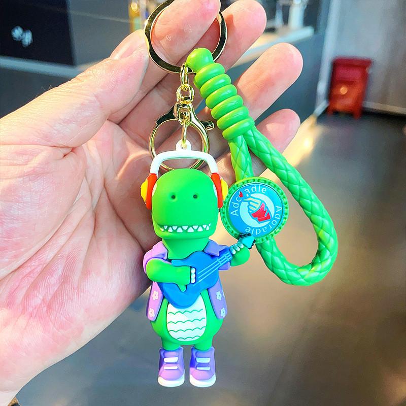Adorable Cartoon Dinosaur Keychain Perfect For Backpacks And Car Keys