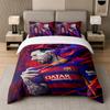 3Pcs Bedding SetLionel Messi Soft Bed Sheet and Two Pillowcases Home Bedroom Decor