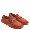 Salvatore Ferragamo Medium Brown Gancini Driver Shoes Parigi