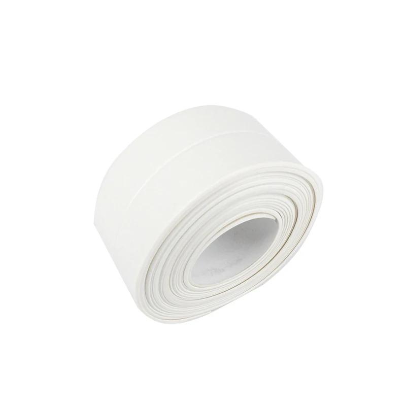 Уплотнительная лента для ванной комнаты, самоклеящаяся маслостойкая уплотнительная лента для кухонной раковины, водонепроницаемая ПВХ-наклейка на стену для душа и туалетного угла