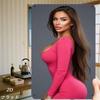 Винтажная металлическая табличка 8x12 дюймов в ретро-стиле для декора стен, Рустикальное железное искусство, Масляная живопись, Модная женщина, 2D, Подарок для домашнего бара