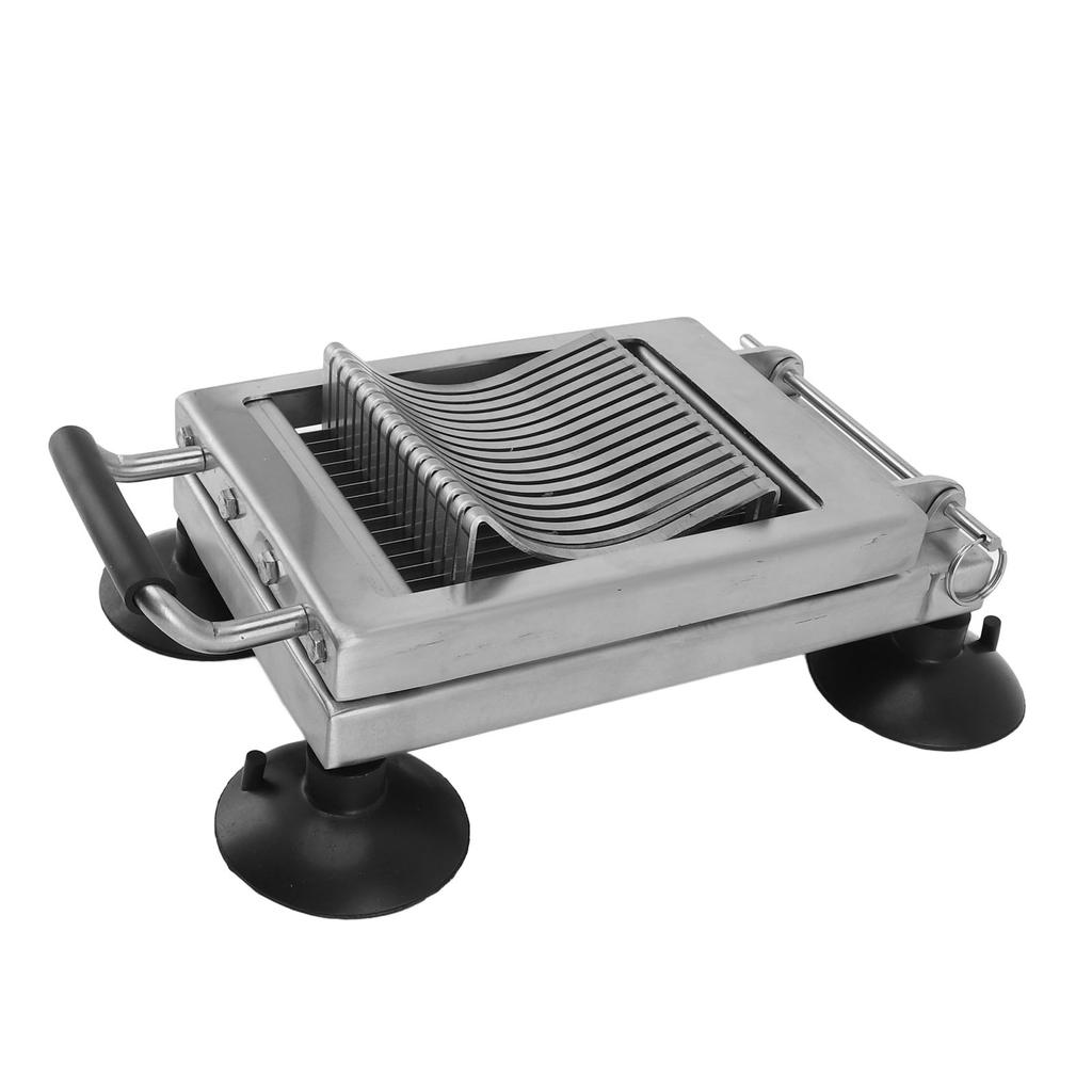 Commercial Vegetable Cutter Stainless Steel Anti Slip Manual Food Cutter with 4 Suction Cup for