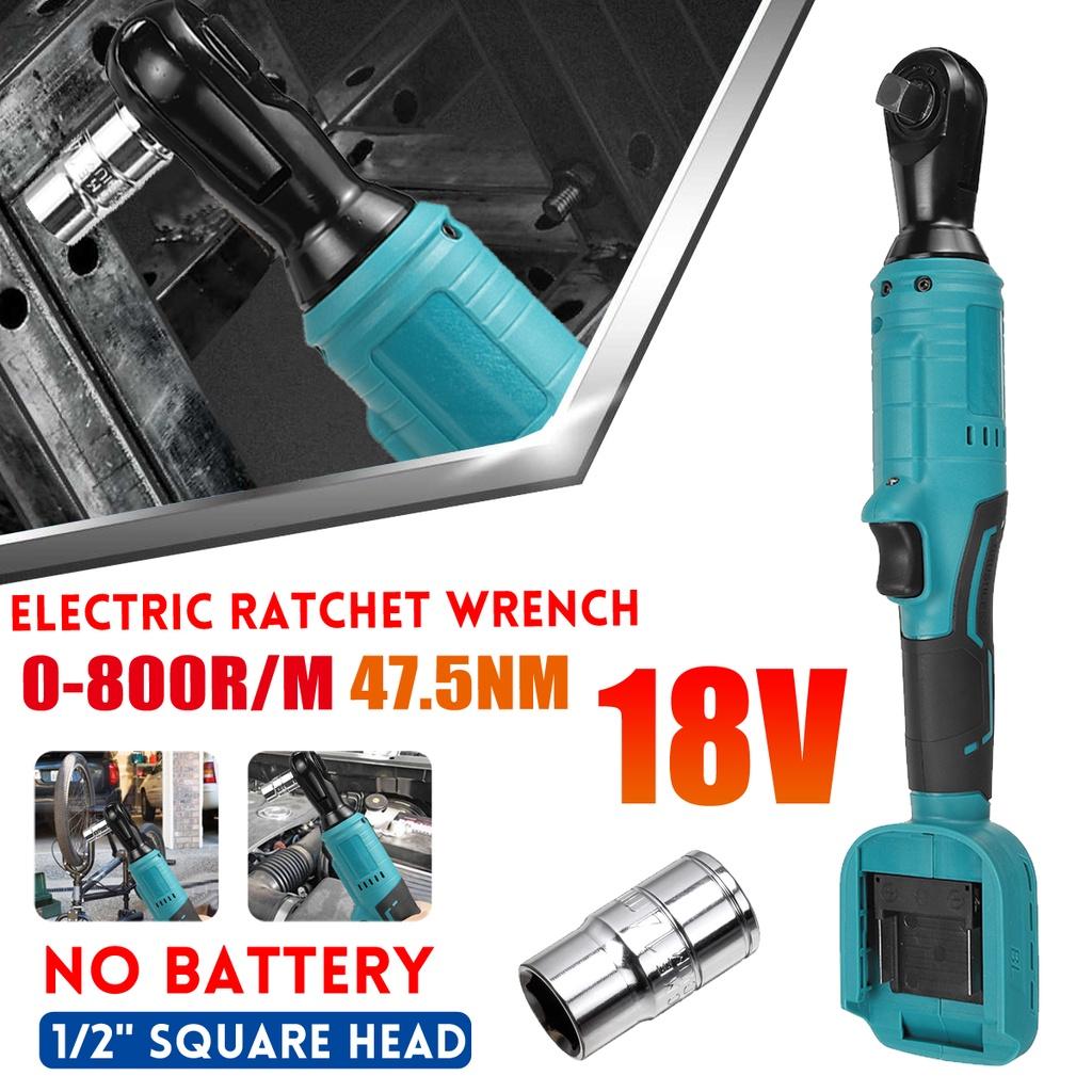 47.5NM Brushless Electric Ratchet Wrench 1/2'' Ratchet Wrench Set Angle Drill Screwdriver Power Tool for Makita 18V