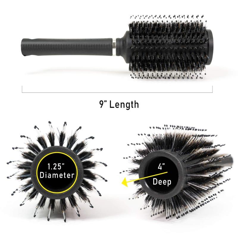 Round Hair Brush with Secret Hidden Compartment Safe Stash Box Container for Money Jewelry Valuables, for Travel or Home Use