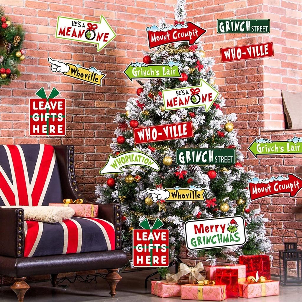 18 шт. Рождественские украшения для декора рождественской елки, Рождественские украшения для рождественской вечеринки