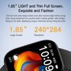 P114 Смарт-часы с 1,85-дюймовым экраном и поддержкой Bluetooth-звонков, мониторингом здоровья и стильным спортивным дизайном
