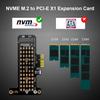 Адаптерная карта SSD M.2 NVME на PCI-E X1 Поддержка PCI-E4.0/3.0 Конвертер для ПК