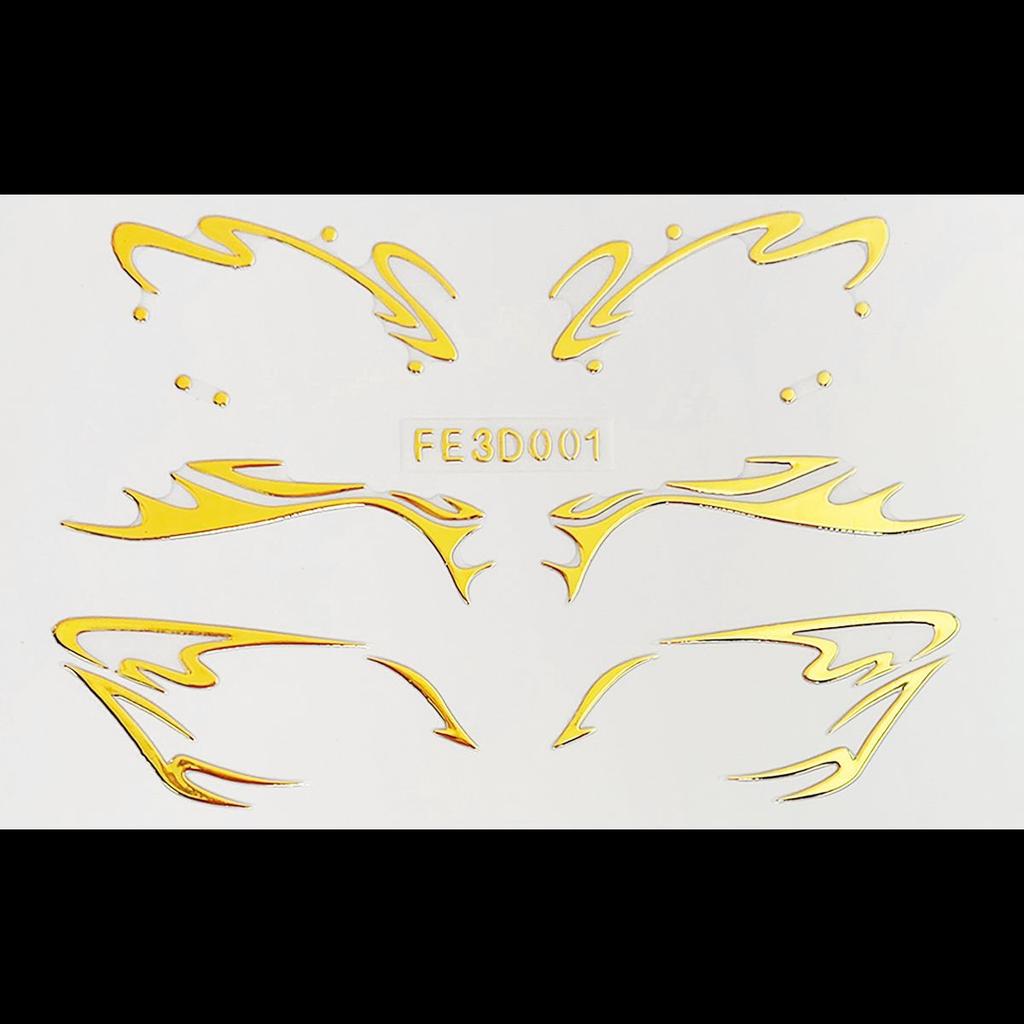 Лазерная подводка для глаз, 3D трехмерная рельефная наклейка-бабочка для макияжа глаз, сценическая наклейка-татуировка