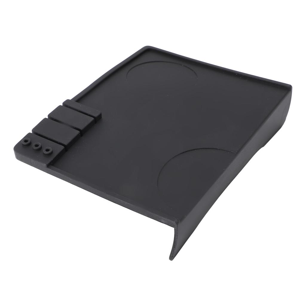 Коврик для тампера для кофе, мягкий противоскользящий коврик для тампера для кофе с углом для кухни, офиса, черный
