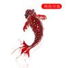 High End Oil Dripping Goldfish Brooch Versatile European and American Diamond Inlaid Koi Pin
