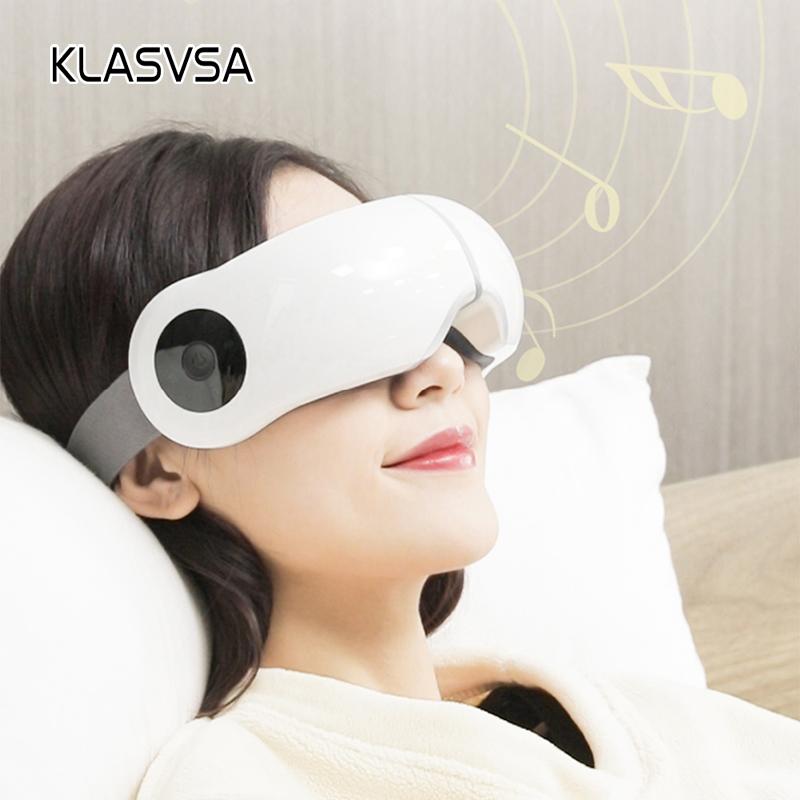 KLASVSA Smart Eye Massager Air Compression Heated Massage For Tired Eyes Dark Circles Remove Massage Relaxation