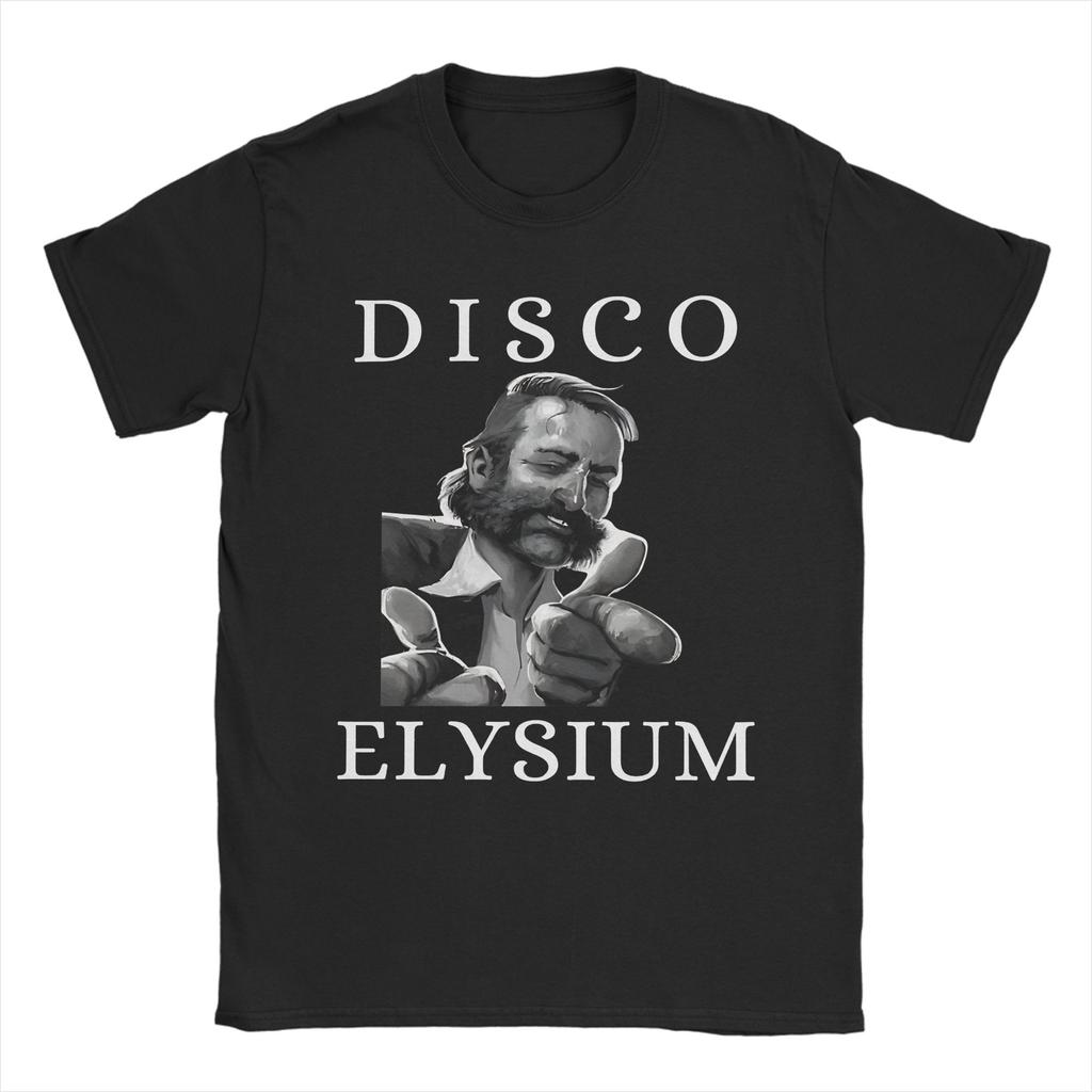 Футболка унисекс для фанатов игры Disco Elysium, женская, хлопковая, с графическим принтом, топ, футболка
