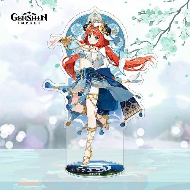 Аниме Genshin Impact, новые игровые фигурки Neuvillette Wriothesley Furina, акриловая стоячая модель знака, изысканный декор для стола, реквизит