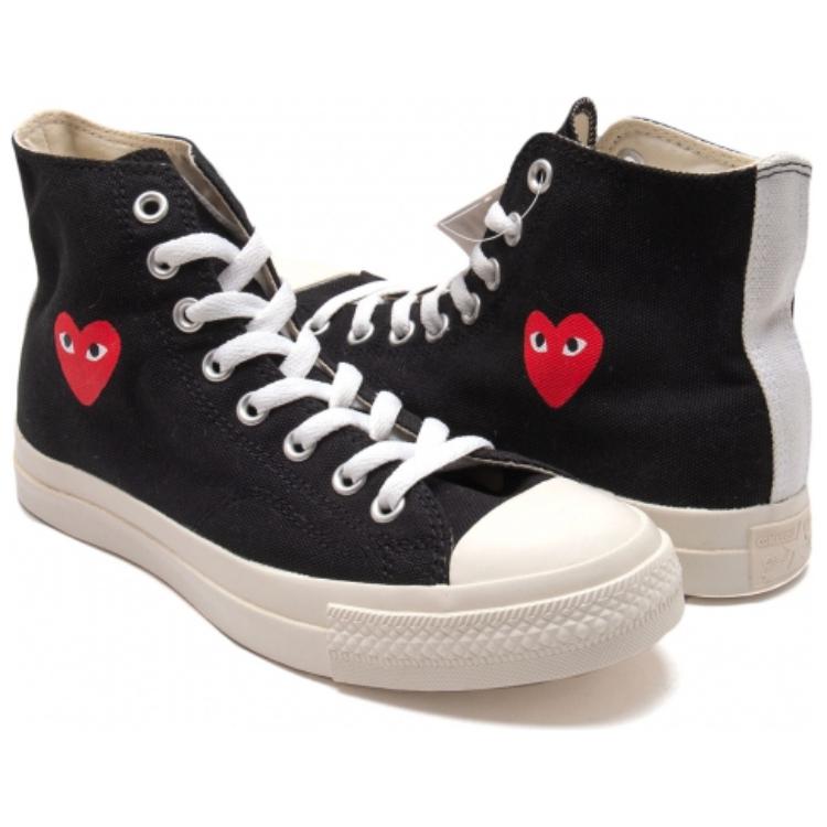 Converse Высокие черные кроссовки унисекс Comme des Garçons Play x Chuck Taylor All Star 1CK710