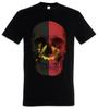 CLASSIC ANGOLA SKULL FLAG T-SHIRT - Banner Flag Biker MC Club