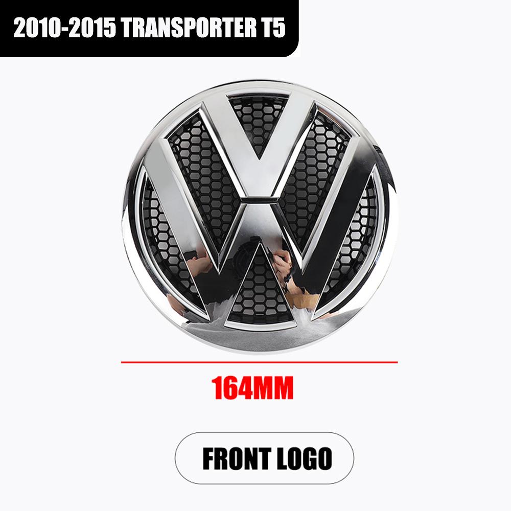 CAT1 1/2pcs Car Front Grill Badge Rear Trunk Emblem Cover Accessories For Volkswagen VW Transporter T5 2010 2011 2012 2013 2015 2014