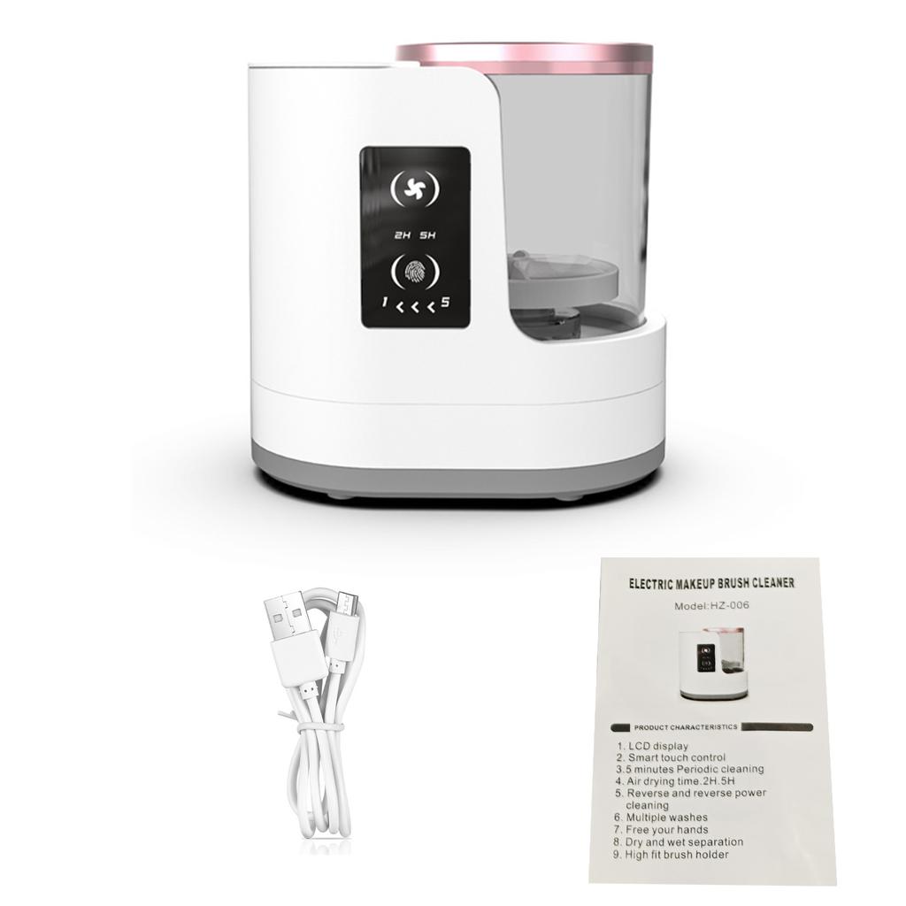 Electric Makeup Brush Cleaner Machine Automatic Cosmetic Brush Cleaning Device for All Sizes of Beau