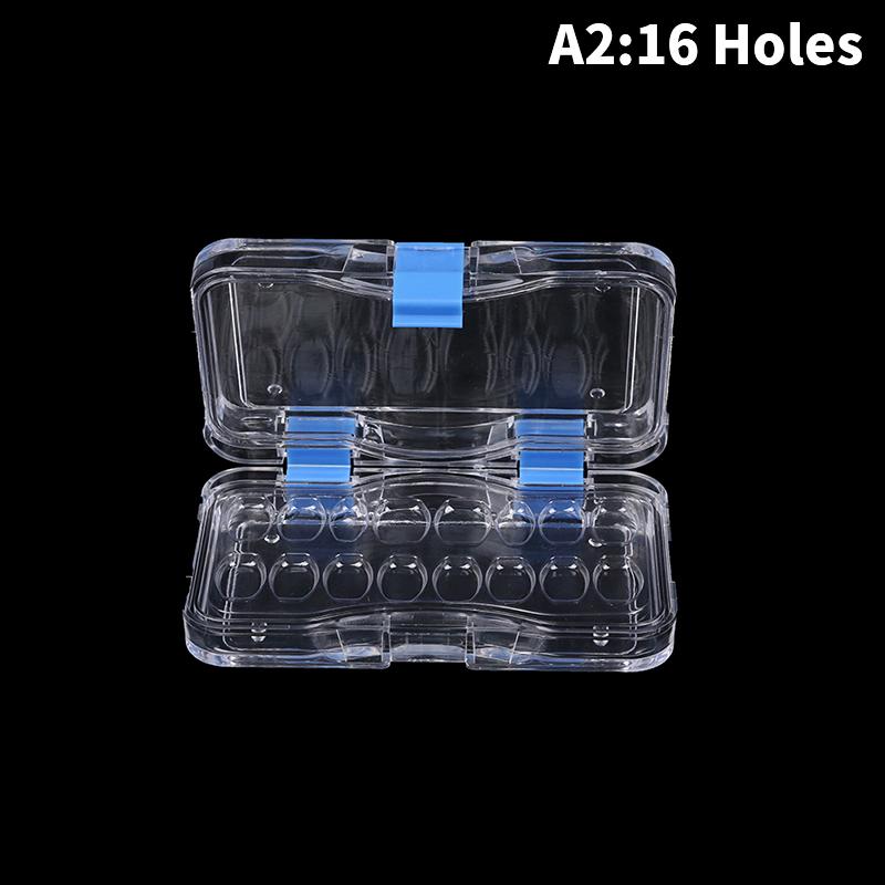 6/16Grids Стоматологическая коробка для хранения зубов с пленочной мембраной Коробка для зубных протезов и моляров