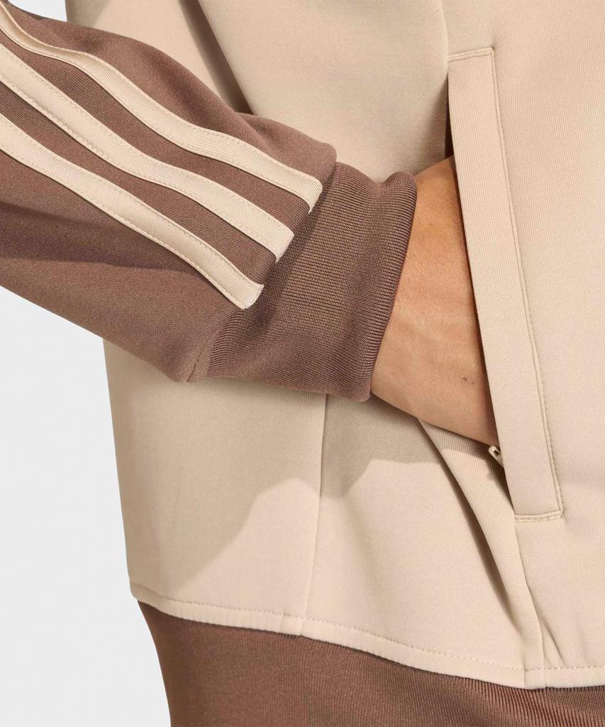 ADIDAS Superstar Loose Track Top - Stone Khaki:Wonder White / Kd8825