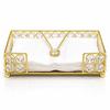 Crystal Napkin Paper Holder Facial Tissues Napkin Organizer Mails Letters Cards Holder Cast Standing