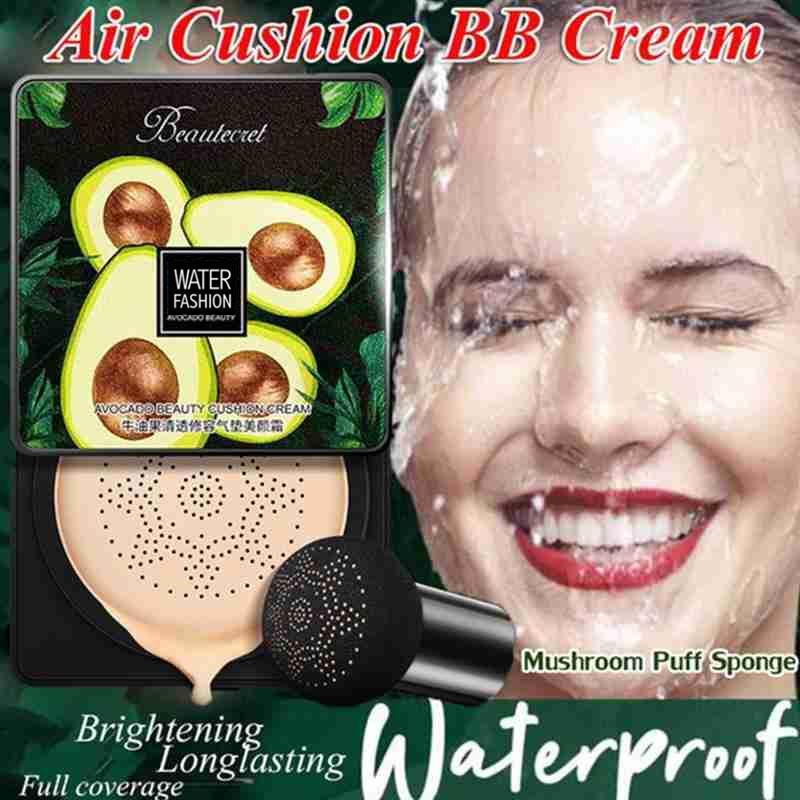 Водостойкий ВВ-кушон со спонжем, камуфлирующий кушон для маскировки несовершенств